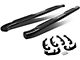 4-Inch Nerf Side Step Bars; Black (19-24 Sierra 1500 Double Cab)