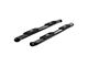 4-Inch Oval Side Step Bars; Black (04-13 Sierra 1500 Crew Cab)