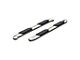 4-Inch Oval Side Step Bars; Stainless Steel (19-24 Sierra 1500 Crew Cab)