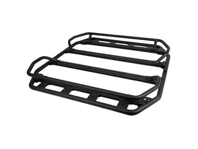 Go Rhino 40-Inch x 40-Inch Flat Platform Rack with Quad Overland Rail Kit (Universal; Some Adaptation May Be Required)