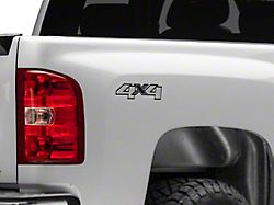 4x4 Decal; Black/Gray (07-13 Sierra 1500)