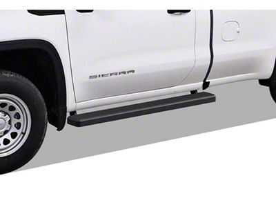 5-Inch iStep Running Boards; Black (19-25 Sierra 1500 Regular Cab)