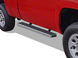 5-Inch iStep Running Boards; Hairline Silver (07-18 Sierra 1500 Regular Cab)