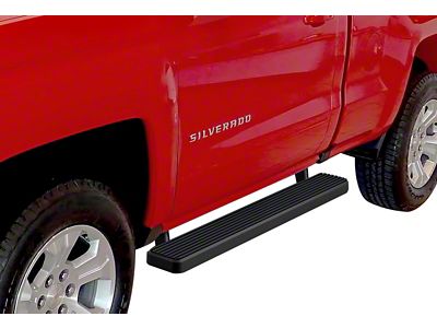 5-Inch iStep Running Boards; Black (99-06 Sierra 1500 Regular Cab)