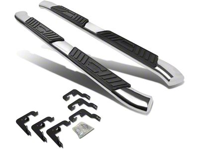 5-Inch Nerf Side Step Bars; Black (99-13 Sierra 1500 Extended Cab)