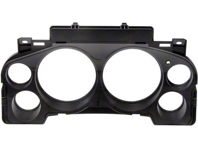 6-Gauge Instrument Cluster Lens; Black (07-12 Sierra 1500 Regular Cab, Extended Cab)