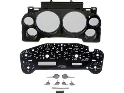 Instrument Cluster Upgrade Kit; Black OPS Edition (07-12 Sierra 1500 Extended Cab, Crew Cab)