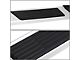 6-Inch Flat Step Bar Running Boards; Black (19-24 Sierra 1500 Crew Cab)