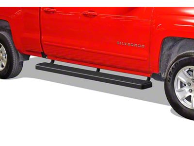 6-Inch iStep Running Boards; Black (19-24 Sierra 1500 Double Cab)