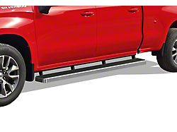 6-Inch iStep Running Boards; Hairline Silver (19-24 Sierra 1500 Crew Cab)