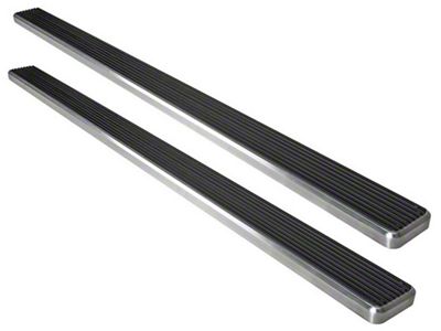 6-Inch iStep Running Boards; Hairline Silver (19-24 Sierra 1500 Double Cab)