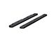 6-Inch Oval Side Step Bars without Mounting Brackets; Black (04-24 Sierra 1500 Crew Cab)