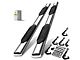 6-Inch Oval Straight Side Step Bars; Chrome (07-18 Sierra 1500 Crew Cab)