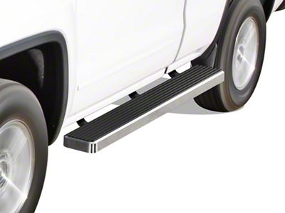 6-Inch Wheel-to-Wheel Running Boards; Hairline Silver (07-18 Sierra 1500 Extended/Double Cab w/ 6.50-Foot Standard Box)