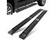 6-Inch Wide Flat Running Boards; Black (19-24 Sierra 1500 Double Cab)