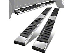 6.75-Inch Running Boards; Polished (19-24 Sierra 1500 Crew Cab)