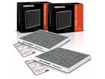 Activated Carbon Cabin Air Filter; Set of Two (03-04 Sierra 1500)