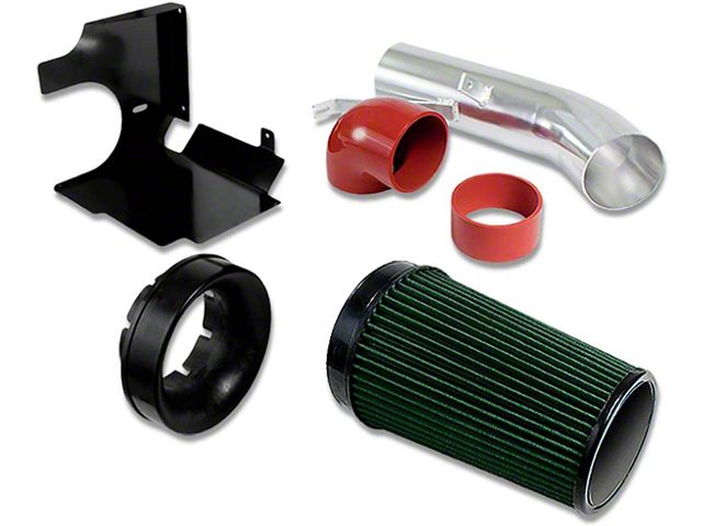 Air Intake Kit; Cold Air; Heat Shield; Green Filter (99-06 Sierra 1500)