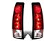 Altezza Style Tail Lights; Chrome Housing; Red Clear Lens (99-03 Sierra 1500 Fleetside)