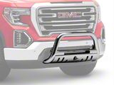 Beacon Bull Bar with Skid Plate; Stainless Steel (19-24 Sierra 1500)