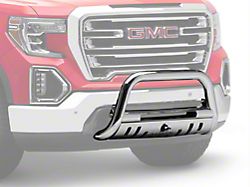 Beacon Bull Bar with Skid Plate; Stainless Steel (19-24 Sierra 1500)