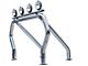 Go Rhino Single Bar/Single Kicker Bed Bar; Chrome (99-18 Sierra 1500 Fleetside)