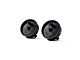 Billet Dual Zone Climate Control Knobs for Manual Slider Controls; Black Anodized (03-06 Sierra 1500)