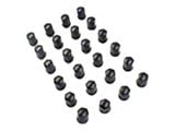 Black OEM Style Lug Nut Kit; 14mm x 1.5; Set of 24 (99-25 Sierra 1500)