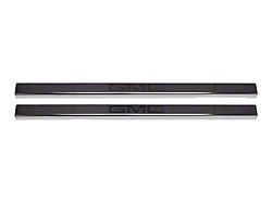 Putco Black Platinum Door Sills with GMC Etching (19-25 Sierra 1500 Regular Cab, Double Cab)