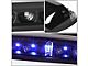 Blue LED Roof Cab Lights; Black (02-06 Sierra 1500)