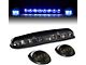 Blue LED Roof Cab Lights; Smoked (02-06 Sierra 1500)