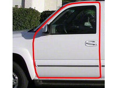 Body Mounted Door Weatherstrip Seal; Front (99-06 Sierra 1500)