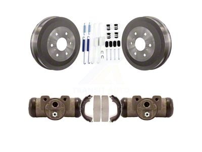 Brake Drum, Shoe, Spring and Cylinder Kit; Rear (10-13 Sierra 1500 w/ Rear Drum Brakes)