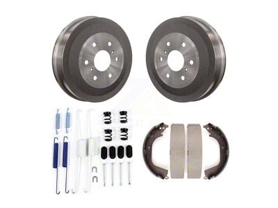 Brake Drum, Shoe and Spring Kit; Rear (10-13 Sierra 1500 w/ Rear Drum Brakes)