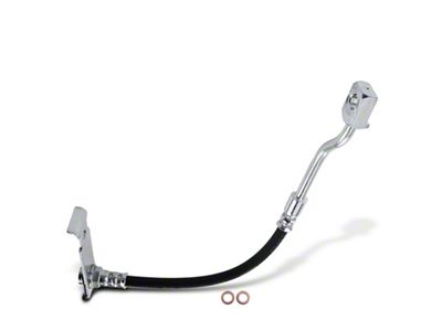 Brake Hydraulic Hose; Outer Rear Driver Side (04-05 Sierra 1500 Crew Cab w/ Quadrasteer)