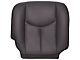 Replacement Bucket Seat Bottom Cover; Passenger Side; Very Dark Pewter/Dark Gray Leather (03-06 Sierra 1500)