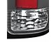 C-Bar LED Tail Lights; Matte Black Housing; Clear Lens (07-13 Sierra 1500)