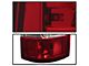 C-Shape LED Tail Lights; Chrome Housing; Red Clear Lens (99-06 Sierra 1500 Fleetside)
