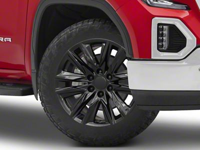 CA91 Gloss Black 6-Lug Wheel; 22x9; 28mm Offset (19-25 Sierra 1500)