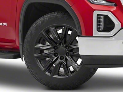 CA91 Gloss Black 6-Lug Wheel; 24x10; 28mm Offset (19-25 Sierra 1500)