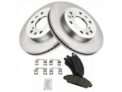 Ceramic 6-Lug Brake Rotor and Pad Kit; Front (05-06 Sierra 1500 w/ Rear Drum Brakes)