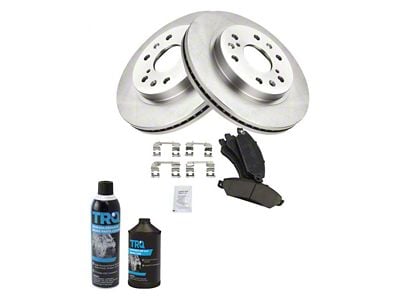 Ceramic 6-Lug Brake Rotor and Pad Kit; Front (05-06 Sierra 1500 w/ Rear Drum Brakes)