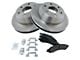 Ceramic 6-Lug Brake Rotor and Pad Kit; Rear (02-06 Sierra 1500 w/ 13-Inch Rotors & Quadrasteer)