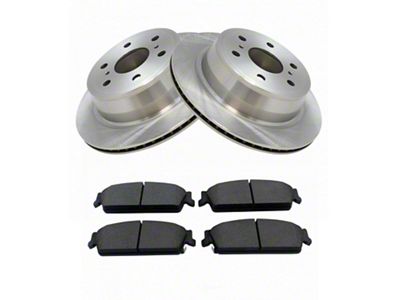 Ceramic 6-Lug Brake Rotor and Pad Kit; Rear (07-13 Sierra 1500)