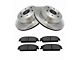 Ceramic 6-Lug Brake Rotor and Pad Kit; Rear (07-13 Sierra 1500)