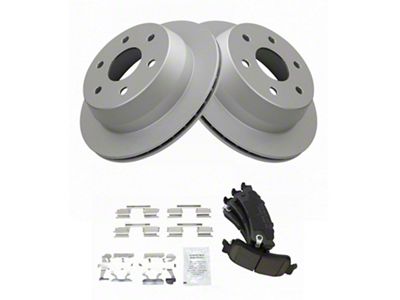 Ceramic 6-Lug Brake Rotor and Pad Kit; Rear (99-06 Sierra 1500)