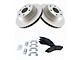 Ceramic 6-Lug Brake Rotor and Pad Kit; Rear (02-06 Sierra 1500 w/ 13-Inch Rotors & Quadrasteer)