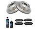 Ceramic 6-Lug Brake Rotor and Pad Kit; Rear (07-13 Sierra 1500)