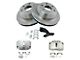 Ceramic 6-Lug Brake Rotor, Pad and Caliper Kit; Rear (02-06 Sierra 1500 w/ 13-Inch Rotors & Quadrasteer)