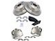 Ceramic 6-Lug Brake Rotor, Pad and Caliper Kit; Rear (07-13 Sierra 1500)